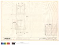 ELEVATOR FASTENER & SEPERATOR BEAM安裝平面圖(G號機)藏品圖，第1張