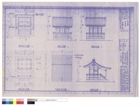 神殿平面,立面圖藏品圖，第1張