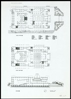 紀念堂一層平面圖/紀念堂二層平面圖/長向剖面圖藏品圖，第1張