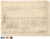 曲形天花及舞台天花縱剖面圖　天花板詳圖藏品圖，第1張