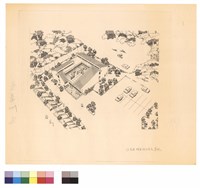 桿弟餐廳宿舍透視圖藏品圖，第1張