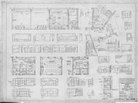 MAIN ENTRANCE,LOBBY1,LARGE GROUP AREA,OFFICES,COMMUNITY ACTIVITIES,TOILETS PLANS&ELEVATIONS 藏品圖，第1張