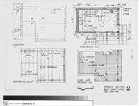 增建下層、屋頂及結構平面藏品圖，第1張