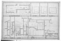 剖面圖、廚房配膳室平面及浴廁立面藏品圖，第1張