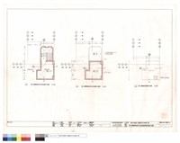 C棟D棟樓梯屋頂突出物貳層,參層,屋頂層平面圖藏品圖，第1張
