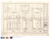 牆剖面、屋頂水箱剖面、鐵爬梯及水箱鐵板蓋詳圖藏品圖，第1張