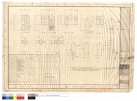 門窗立面圖及五金表藏品圖，第1張
