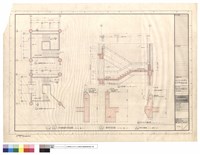 樓梯平剖面詳圖(展示廳),扶手大樣圖藏品圖，第1張