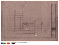 縱向剖面圖,竣工圖74.09.04藏品圖，第1張
