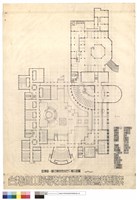 教學區一層及學員宿舍地下層平面圖藏品圖，第1張