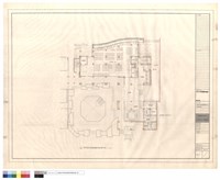學員宿舍壹樓餐廳傢俱配置平面圖藏品圖，第1張
