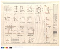研究大樓高程變更示意圖, A/C變更位置圖, (116)加作天花板, 電梯間及瓦斯室開口位置修正, 空調室及電梯間修正, 瓦斯室剖面圖, 男統鋪預留開口並砌1/2B, (404)預留開口, (W6/AR6-1)尺寸修正加設百頁, (W14/AR6-1)加設百頁, (D20/AR6-1)加設百頁, 剖面修正圖, 肆樓平台出口剖面, 甲樓梯屋頂層牆面加設開口, 剖面詳圖, 伍樓Y11~Y15浴廁及入口天花高度修正, 剖詳圖, 預留開口,剖面圖藏品圖，第1張