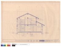 副主任宿舍書房及浴廁剖面藏品圖，第1張