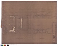 大禮堂基礎坑,工作走道平面圖藏品圖，第1張