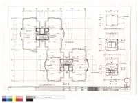 F,G棟屋頂層及B,C,G棟屋頂突出物平面圖藏品圖，第1張
