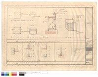 壓克力採光罩詳圖及搗擺磨石子隔牆藏品圖，第1張