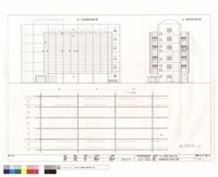 帷幕牆斷面標示與局部立面圖藏品圖，第1張