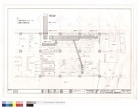 地下一樓員工廚房設備平面圖,煙罩風管走向圖藏品圖，第1張