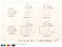 C1,C2,C1A鋼柱基座平,剖面詳圖藏品圖，第1張