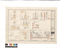 內牆剖面詳圖1/5(3F辦公室)  花台及內牆剖面詳圖1/5 吊燈鋼架剖面示意圖(二樓餐廳) 內牆剖面詳圖1/5(家族休息區) 室內花台剖面詳圖1/5 內牆剖面詳圖1/5 展示大廳回風口詳圖1/10 側門陰井剖面詳圖1/20 屋頂防水收頭及網球場收頭詳圖1/10 安全護欄詳圖1/10藏品圖，第1張