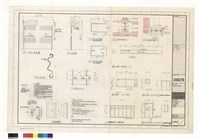 立面圖 剖面圖 FC-108門軌 FC-204門軌 木窗剖面詳圖藏品圖，第1張