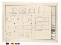 司機休息室展開立面1/50 司機休息室展開立面1/50 倉庫A展開立面1/50 倉庫C展開立面 倉庫B C展開立面1/50 倉庫B展開立面藏品圖，第1張