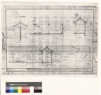 迴廊平面詳圗 立面詳圖 剖面詳图藏品圖，第1張