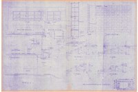 第四號辦公廳 剖視及其他屋架圖藏品圖，第1張
