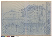 書房左側立面及剖面1/A-20.2/A-20及透視大樣圖藏品圖，第1張