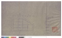 二樓箱子間箱架立面、甲-甲剖面藏品圖，第1張