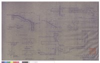 會客室及辦公室邊梯基礎及防衛孔詳圖(竣工圖)藏品圖，第1張