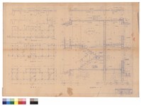 剖面詳圖、基礎圖、一及二層樑版圖藏品圖，第1張