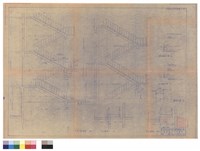 F-F剖面圖、A-A及B-B斷面、梯階大樣、平台及梯階欄杆大樣藏品圖，第1張