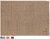 剖面平面圖、鐵梯平面圖、牆筋立面圖、鋼管柱剖面藏品圖，第1張