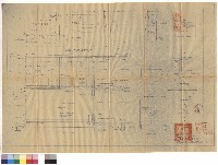 甲一甲剖面圖、講桌立面圖藏品圖，第1張
