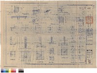 F1基礎配筋，F2基礎配筋，F3基礎配筋，F4基礎配筋，F4'基礎配筋，F5基礎配筋，F6基礎配筋，1C1柱，1C2柱，2C1柱，2C2柱，3C1柱，3C2柱，1C3柱，1C4柱，2C3柱，2C4柱，2C3柱，3C3柱，3C4柱，S1版，CS1版，S2版，3B7梁，FB7梁，正背面新柱及舊柱接縫防水施工，梯階板平面圖，圓梯部分平面，圓梯階梯配筋，SB1梁及壁體配筋藏品圖，第1張