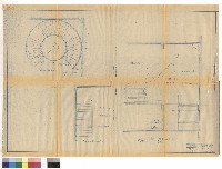 甲樓梯一、二樓平面圖，甲樓梯立面圖藏品圖，第1張