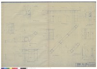 塔屋A、B北面變更鐵骨詳細圖藏品圖，第1張