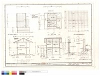 林務管制站1F,2F平面圖、剖面A-A',B-B'、屋頂結構圖、樑牆大樣、基礎R.C.樁藏品圖，第1張