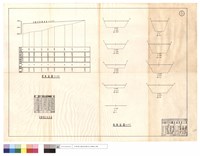 縱斷面圖、淤砂量土石方表、橫斷面圖藏品圖，第1張