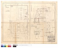 新建籃球場及網球場平面圖、籃球架側,正,背面圖藏品圖，第1張