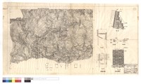 畢綠溪集水區林道水土保持設計圖、插樁編柵設計圖、原木擋土牆標準圖藏品圖，第1張