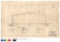 A~E,P1~P2'剖面,鋼架剖面圖、C1F1、座鈑詳圖、窨井平面圖藏品圖，第1張