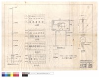 國旗杆詳圖、A~D式標牌、標牌詳細圖、A-A側視圖、B-B剖面圖藏品圖，第1張