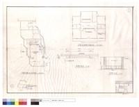 甲案活動中心,招待室平面圖、矮櫃平,立面圖藏品圖，第1張