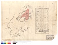 武陵路口平面圖、武陵柏油路附屬工程示意圖、工程數量統計表藏品圖，第1張