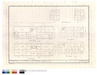 辦公大樓,醫務所一,二樓平面圖、大禮堂前附屬建物平面圖藏品圖，第1張
