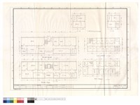 辦公大樓,醫務所一,二樓平面圖、大禮堂前附屬建物平面圖藏品圖，第1張