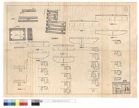原木箱涵斷面,示意圖、平,正面圖、原木駁坎藏品圖，第1張