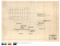 屋面防水層增建平面圖、防水層施工標準圖、山墻處防水層、白鉄皮泛水詳細大樣藏品圖，第1張